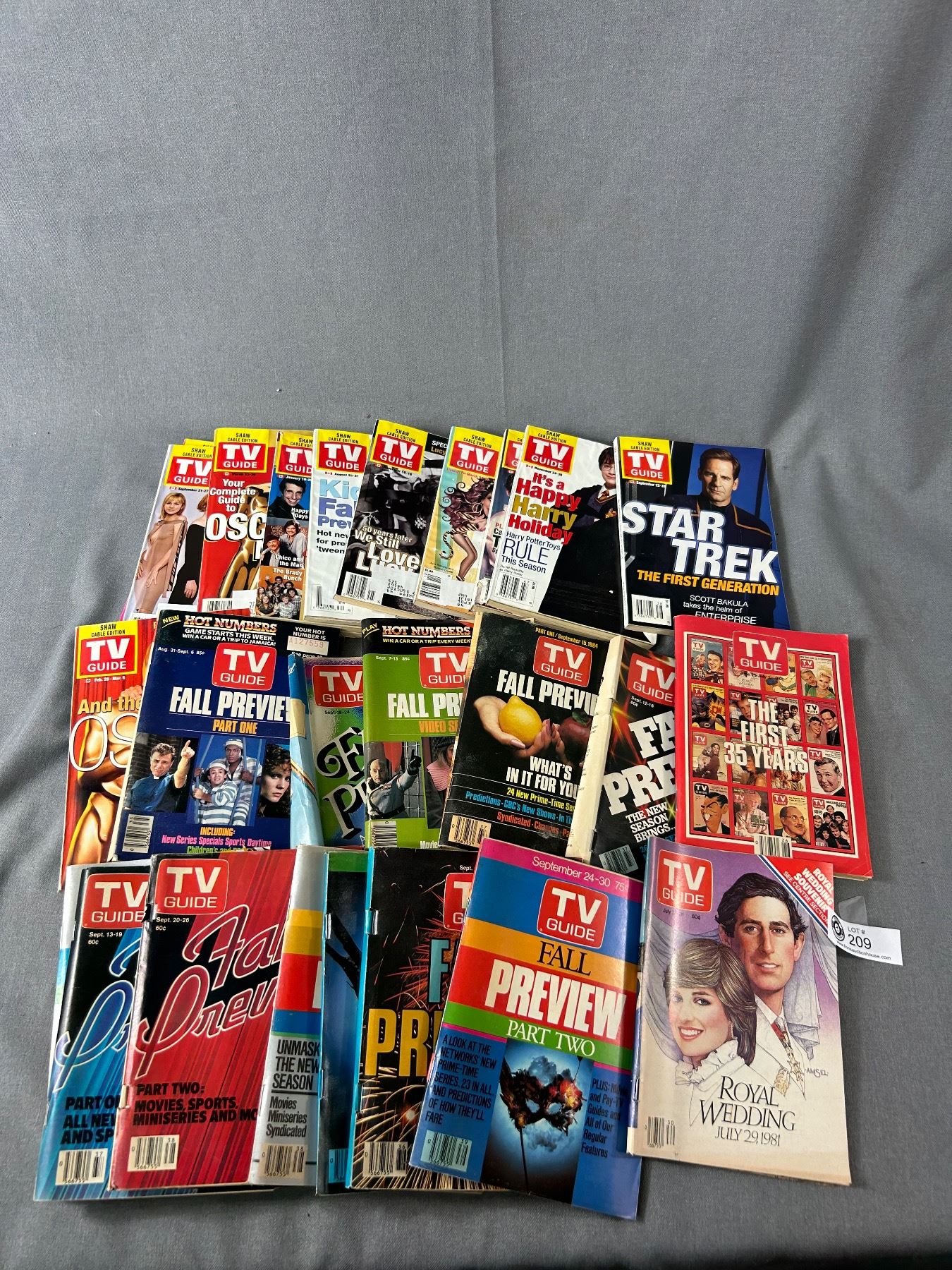 37 Old TV Guide Magazines