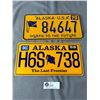 Image 1 : 2 Alaska Hollywood License Plates