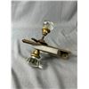 Image 2 : Pair Of  Vintage Glass Door Knobs & Hardware