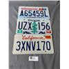 Image 1 : 3 Western USA License Plates - California-Oregon-Washington