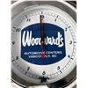 Image 2 : Woodwards Automotive Centers Vancouver BC Neon Electric Clock. Approx. 14" D Works