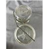 Image 3 : 2 Vintage "Perfect Seal" Glass Jars w/ Glass Lids & Vintage "Tono-Sama" Tobacco Tin