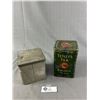 Image 1 : 2 Vintage Tin Tea Cans - Lipton & Tetley's Tea