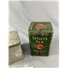 Image 3 : 2 Vintage Tin Tea Cans - Lipton & Tetley's Tea