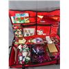 Image 2 : Lot Of Christmas Bows, Baskets & Ornaments