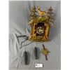 Image 1 : Vintage Wood Cuckoo Clock Made In West Germany. Approx. 15" x 10"