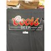 Image 1 : Coors Beer Sign Light. Approx. 18" x 6 1/2"