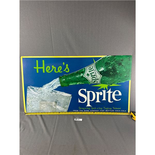 36 x 20  Sprite Cardboard Litho Store Advertisment NO SHIPPING