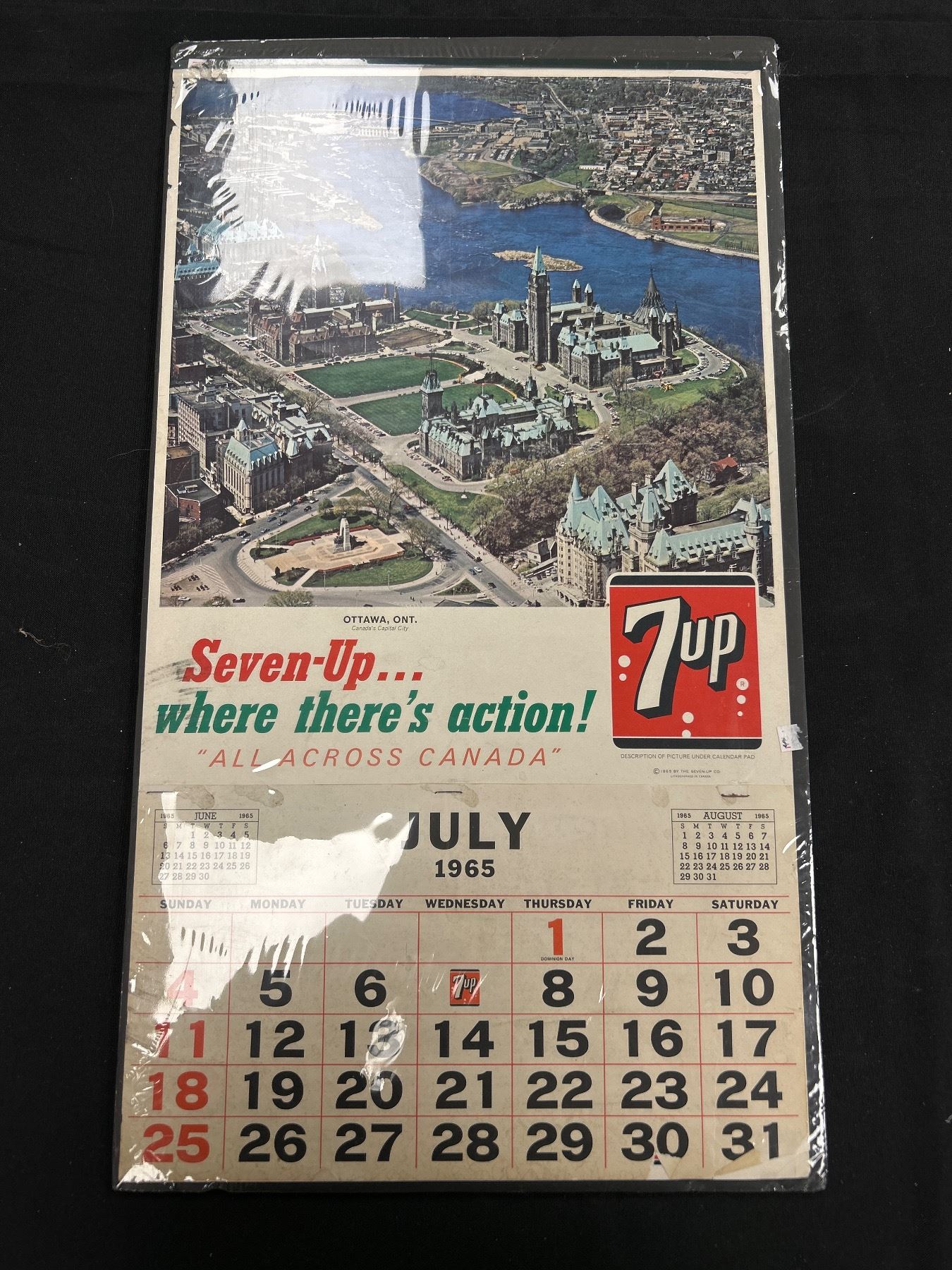 Vintage 1947 Goodyear Calendar   7up 1965 Calendar Largest being 17 x 25 quot Vintage 1947 Goodyear Calendar   7up 1965 Calendar Largest being 17 x 25 quot
