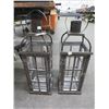 Image 1 : Medium Metal Candle Lanterns - Pair