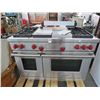 Image 1 : Wolf S/S Gas 48" Dual Fuel Range/Griddle/Double Oven -New Condition