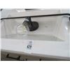 Image 2 : Grey Distressed Style Vanity Sink w/Triple Light and Mirror