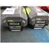 Image 2 : 2-Ryobi 40V Battery - 2 X $