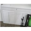 Image 1 : 5-White Indoor Plantation Shutter - Approx. 36 x 48 -  5 X $