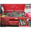 Image 2 : Red 8 Compartment Toolbox w/Some Tools