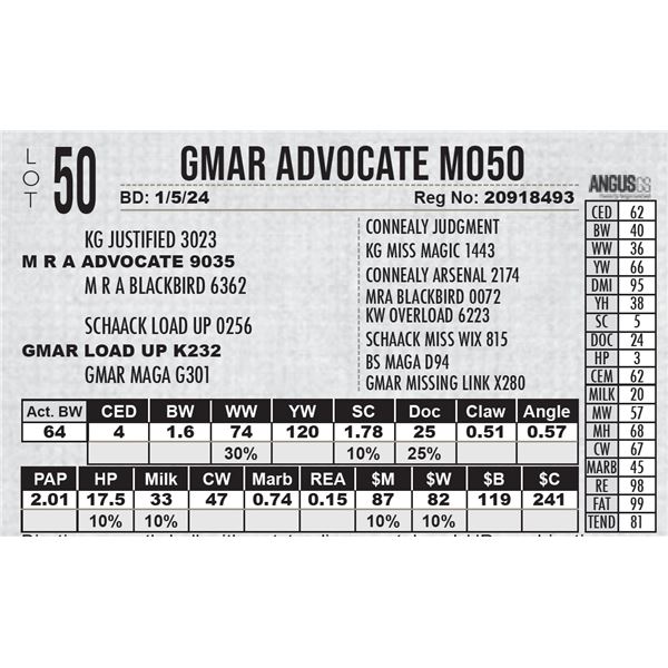 GMAR Advocate M050