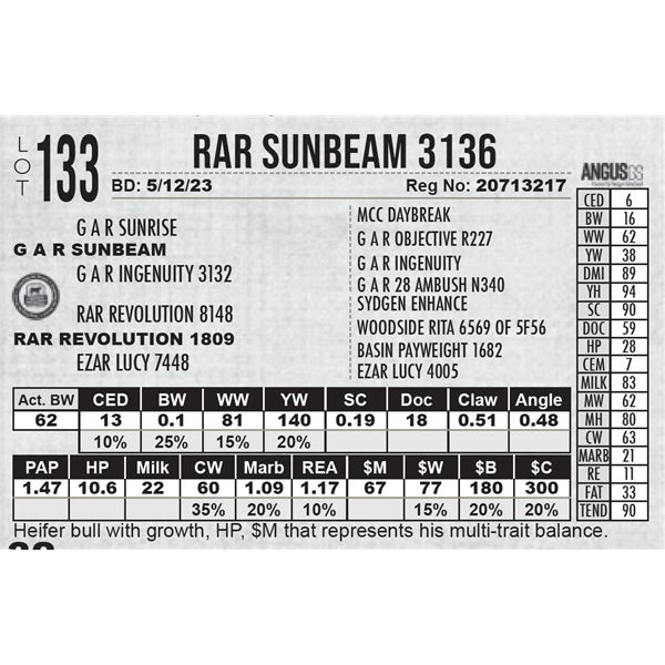 RAR Sunbeam 3136