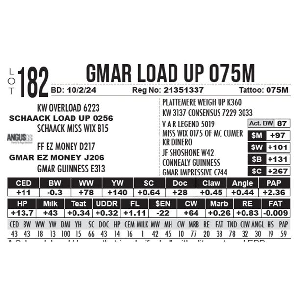 GMAR Load up 075M