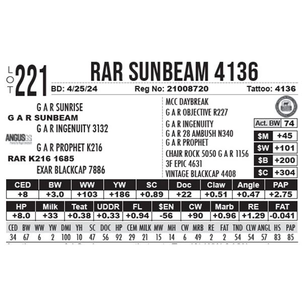 RAR Sunbeam 4136