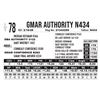 Image 1 : GMAR Authority N434