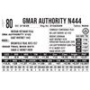 Image 1 : GMAR Authority N444