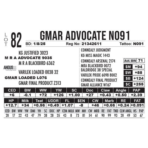 GMAR Advocate N091