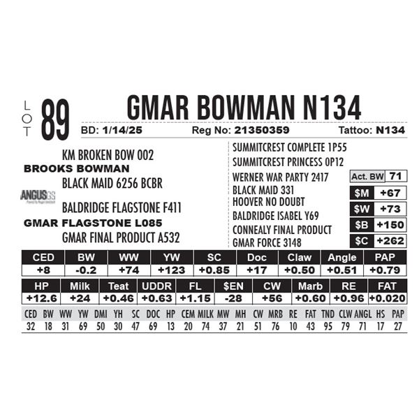 GMAR Bowman N134