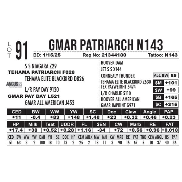 GMAR Patriarch N143