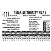 Image 1 : GMAR Authority N421
