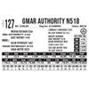 Image 1 : GMAR Authority N518