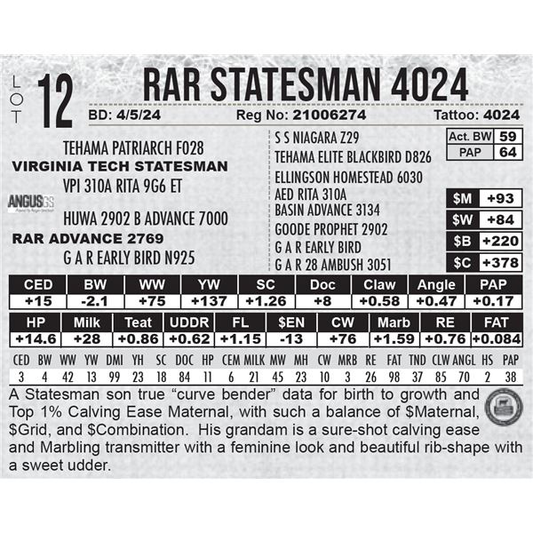 RAR Statesman 4024