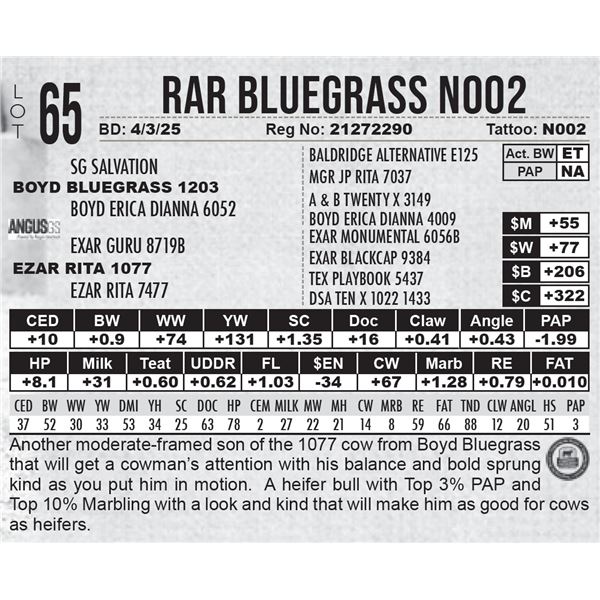 RAR Bluegrass N002