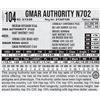Image 1 : GMAR Authority N702