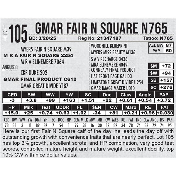 GMAR Fair N Square N765