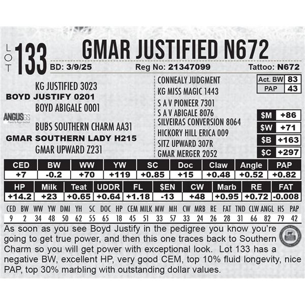 GMAR Justified N672