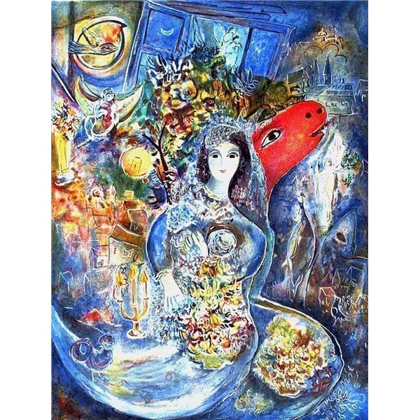 Marc Chagall  Bella  Ltd Edition Litho, W/COA, 34 x22 