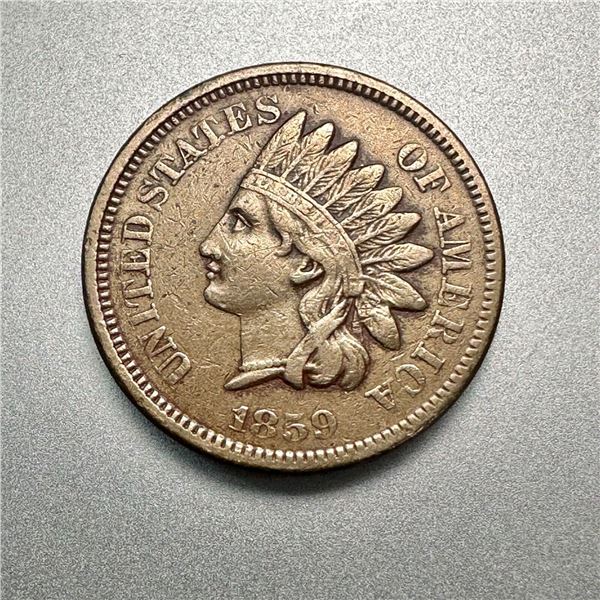 1859 Indian Head Cent VF