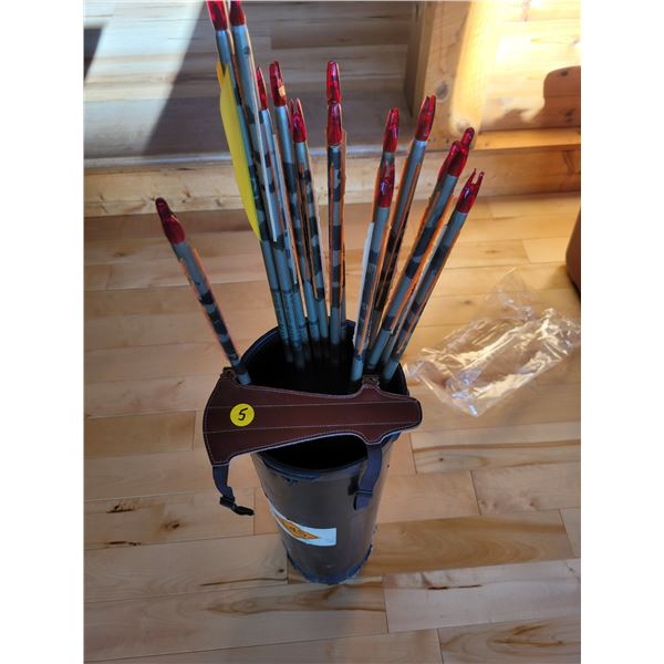 14-30" camo arrows - Easton XX75 camo hunter 2419 all have point and nocks all straight all need re-