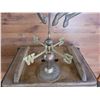 Image 3 : Mustang weather vane-made of brass and copper. 20" tall and horse is 16" long. No damage/bullet hole