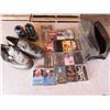 Image 1 : size 7 infant shoes size 9 women's shoes and cassettes