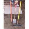 Image 1 : shovel , claw and shop broom