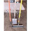 Image 2 : shovel , claw and shop broom