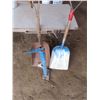 Image 1 : two scoop shovels and a trailer lift