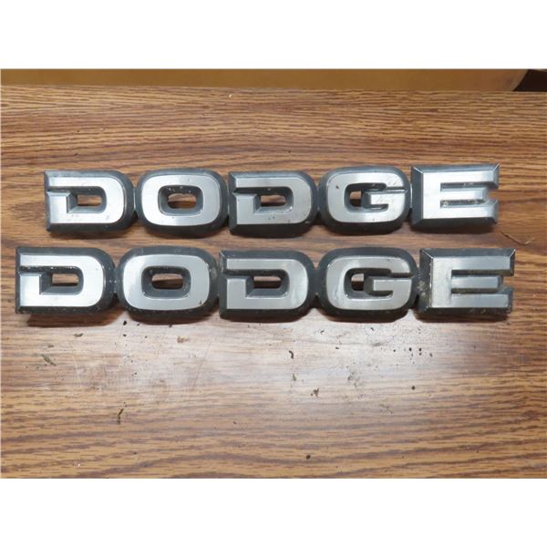 pair of dodge badges