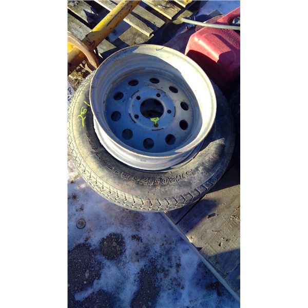 2  15  trailer rims c/w 1 poor tire