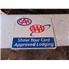 Image 2 : CAA - AAA Metal Sign - 25" x 23"