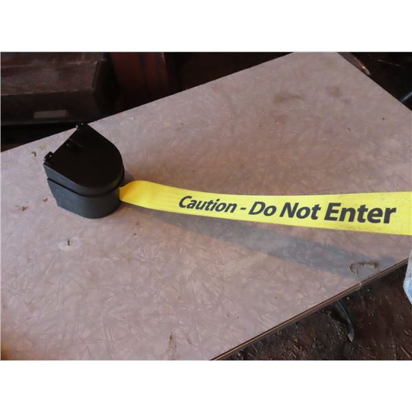 Retractable "Caution - Do Not Enter" line