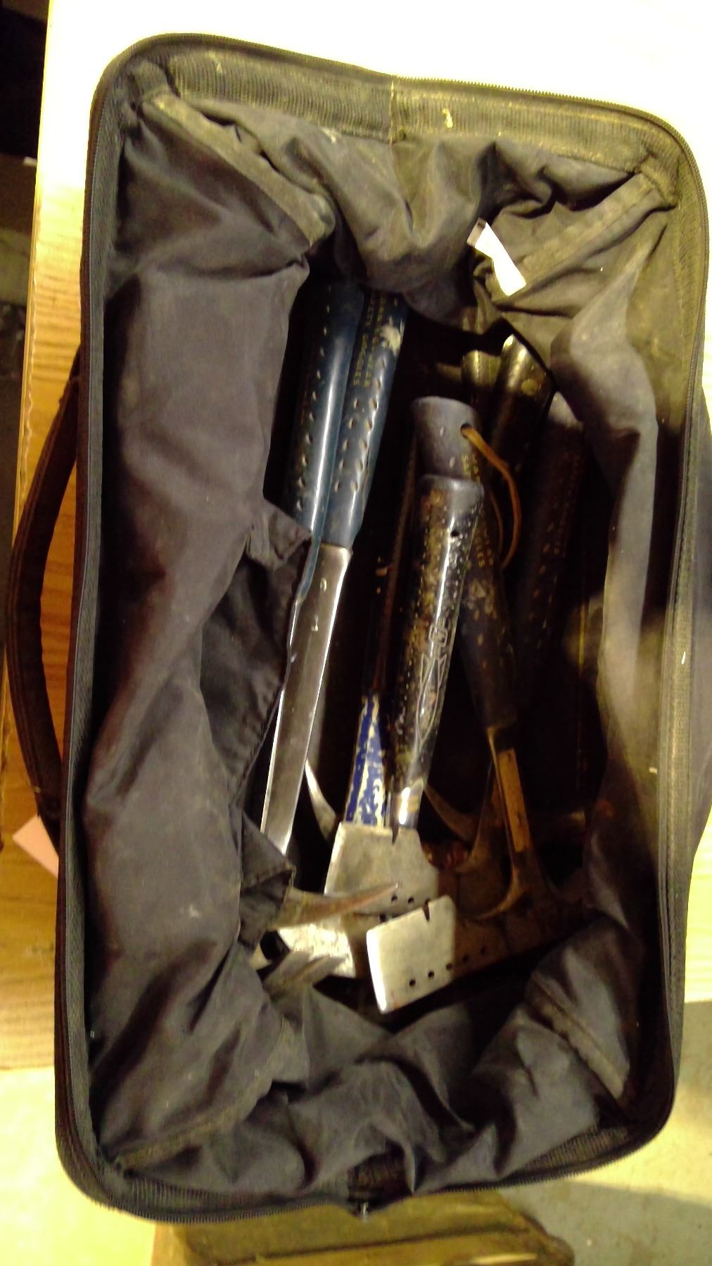Hammers and Hatchets in bag Schmalz Auctions