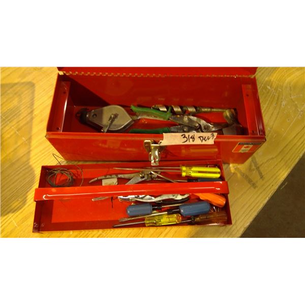 Toolbox with tools