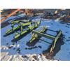 Image 1 : two green conveyor farming implements